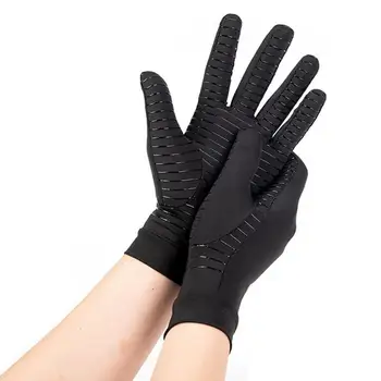 1 чифт полезни сверхмягких ръкавици от медни влакна чист цвят със защита от хлъзгане за конна езда, термоперчатки унисекс ръкавици за катерене