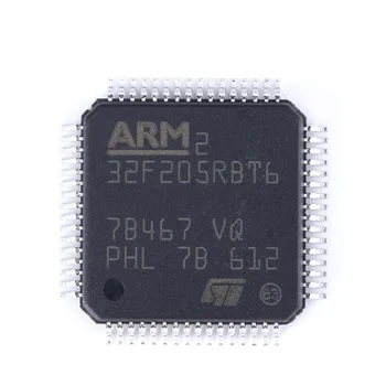10 бр./лот STM32F205RBT6 LQFP-64, ARM Микроконтролер - MCU 32BIT ARM Cortex M3 Връзка 128 Kb