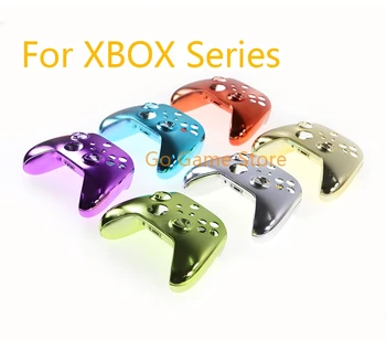 10 комплекта заменяеми хромированного покритие отпред и отзад, корпус, предна панел, калъф за контролера на Xbox X серия S