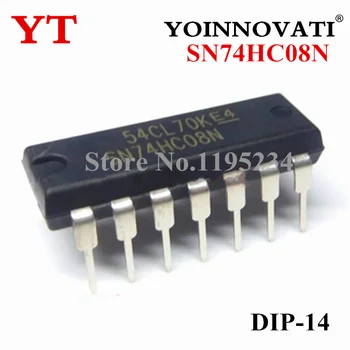 100ШТ чип SN74HC08N SN74HC08 DIP14 най-добро качество