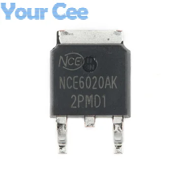 10ШТ NCE6020 NCE6020AK TO-252-2 60V/20A N-канален MOS Полеви Клиенти SMD чип