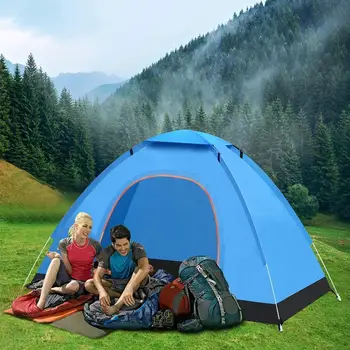 1бр Автоматична Палатката е Открит Семеен Къмпинг Палатка Лесно Открити Лагерные Палатки Светкавична Сянка За 2-3 Души Туристическа Туристическа Палатка Ultralight