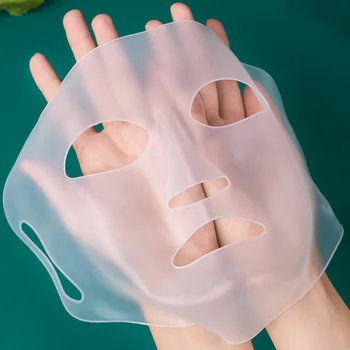 2-цветен свалящ силиконовата маска за еднократна употреба, подтягивающая уши маска за лице против бръчки, хидратиращи, предотвращающая изпаряване на Грижа за кожата
