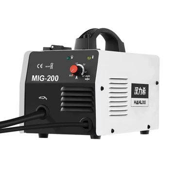 220 В заваряване MIG без газ 5000 W 200A, малко полуавтоматични за заваряване MIG с флюсовой тел, заваръчни машини без газ, инвертор