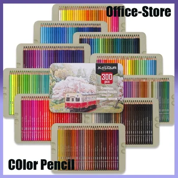 300 цвята, професионални цветни моливи, комплект за художници, мека рамка, рисуване на скици, цветни моливи, стоки за бродерия начинаещи възрастни