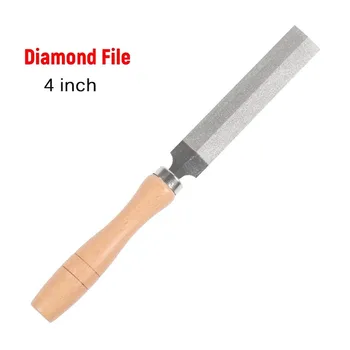 4-инчов diamond файл за диамант резба по дърво, метал, стъкло, Шлифовъчни инструменти, Дървообработващи рашпиль, ръчни инструменти за подаване на