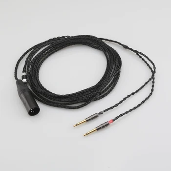 4Pin балансиран XLR кабел за слушалки 8-ядрен хибриден удължител за слушалки с една медна тел за слушалки Meze 99 Classics Rheadphones