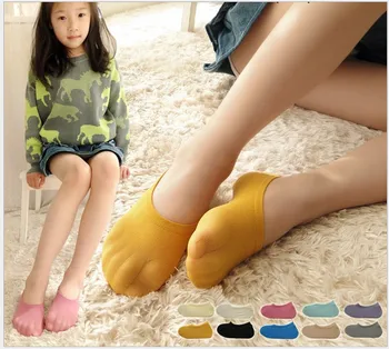 5 чифта детски чорапи, летни детски невидими плитки суперэластичные къси чорапи-лодка в ярки цветове за деца, момичета, меки памучни летни