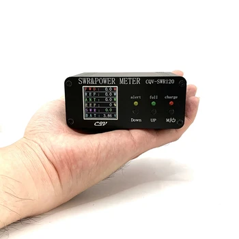 CQV-SWR120, цифров измерител на застояла вълни с мощност 120 W, функция аларма за висока застояла вълни, измерване на КСВ, измерване на КСВ