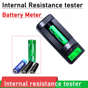 dykb Литиева Батерия Тестер Вътрешно Съпротивление, Цифров Волтметър SOC Метър F 18650 AAA AA Литиево-йонна батерия Липо Lifepo4 Батерии, зарядно устройство