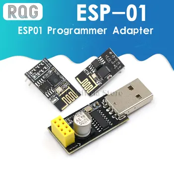 ESP01 Програмист Адаптер UART GPIO0 ESP-01 Adaptater ESP8266 CH340G USB към ESP8266 Сериен Безжичен Wifi Модул Заплати на предприемача