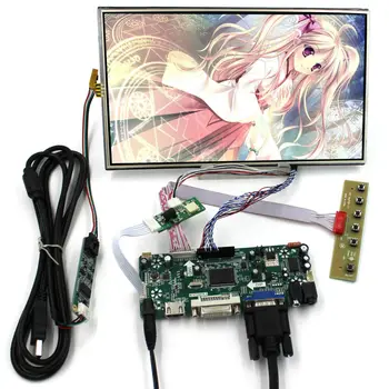 HD MI DVI VGA LCD такса контролер с 10.1-инчов LCD екран B101XAN01.2 1366x768 AHVA + тъчпад