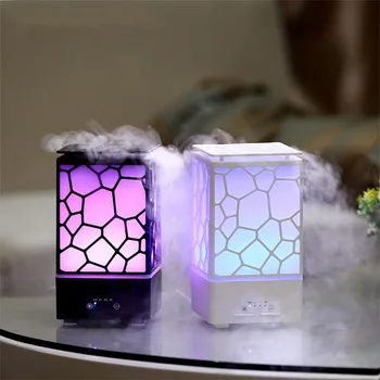 Led Цветни Нощна Лампа Water Cube Арома-Дифузер Машина Ултразвуков Овлажнител на Въздуха, Дифузор За Ароматерапия Домашна Употреба 200 МЛ