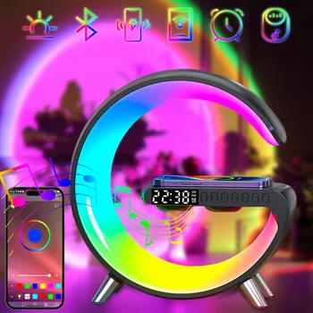 RGB симфоничен светлини, умни Bluetooth-високоговорител, лампа с подсветка, управление на приложението, музикално осветление за декор на работния плот на компютъра