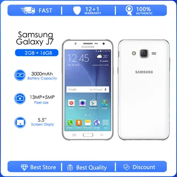 Samsung Galaxy J7 J700T възстановени-отключени мобилен телефон с една Sim-карта, 5,5 