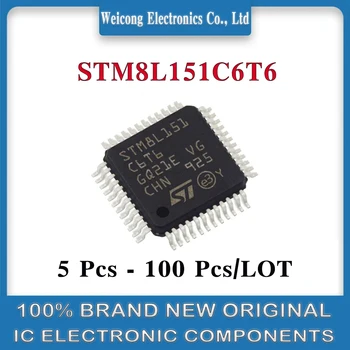 STM8L151C6T6 STM8L151C6T STM8L151C6 STM8L151C STM8L151 151C6T6 STM8L15 STM8L STM8 STM ST IC чип MCU LQFP-48