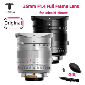 TTArtisan 35 мм F1.4 Полнокадровый обектив за фотоапарат Leica M-Mount С подкрепата на Leica M-M M240 M3 M6 M7 M8 M9 M9p M10 Обектива на Камерата