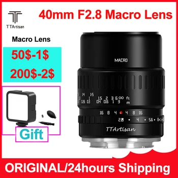 TTArtisan 40 мм F2.8 макро обектив за Sony E-Mount a6600 Fujifilm XT4 XA XE X-Pro на Canon M50, Panasonic и Olympus M43 Nikon Z30 Камера