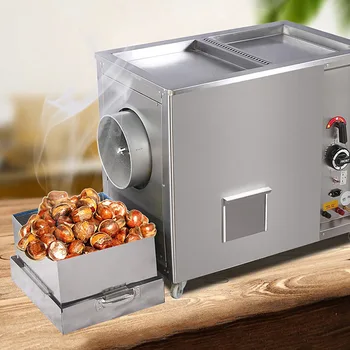 Автоматична машина за печене на Газов или електрически нагревател за печене на фъстъци и сусам