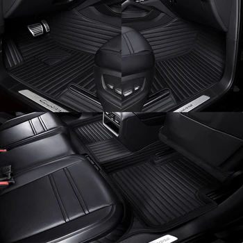 Автомобилни постелки от изкуствена кожа по поръчка за Jaguar XF 2016-2022 г. Детайли на интериора автоаксесоари килим