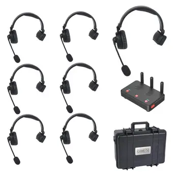 Двухшпиндельный цифров безжичен комуникатор CAME-ТВ WAERO, сгъваема слушалки с възел, 7 комплекти за вътрешна връзка