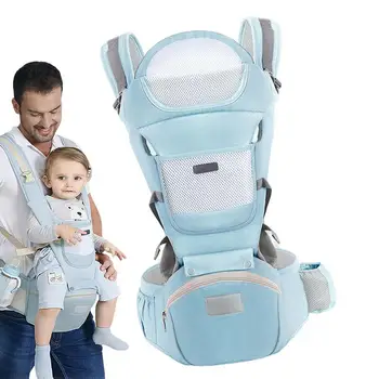 Детска переноска, переноска за гърдите, прашка за деца, 360 вентилационна (противовакуумна) канална качулка, светоотражающая ивица, защита на главата, чанта за съхранение, деца, бебета