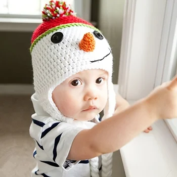 Зимна шапка за новородено, подпори за фотография, Аксесоари, детски мультяшная вязаная шапка ръчна изработка с оплеткой, реквизит за снимки с животни