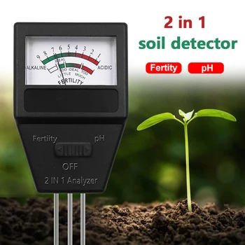 Измерване на PH на плодородието на почвата 2 в 1 с 3 сонди Тестер за PH на почвата Устройство за измерване на плодородието на растенията измерител за киселинността за градината