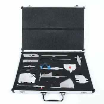 Измервателен инструмент 13 парчета измервателни уреди, Комплекти заваръчни на инспекцията линейок в комплект с футляром
