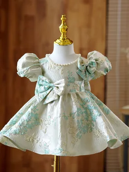 Испанското бална рокля с цветя модел за момичета, детски кралски рокли принцеса в стил Лолита
