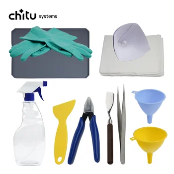 Комплект за почистване Chitu Системи за Photon за полимер LCD 3D принтер, състоящ се от метална фуния за почистване на филтъра