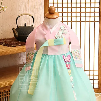 Лятото на корейското традиционната рокля 2020, облекла за танци за малки момичета, cosplay, корейското традиционната рокля Ханбок, красива пола