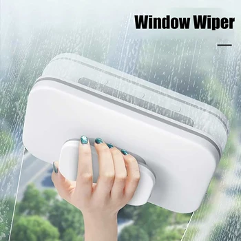Магнитна четка за миене на прозорци 3-26 mm, двустранен автоматичен дренажен чистачки, четка за миене на прозорци, домакински инструменти за прибиране на реколтата