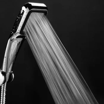 Накрайник за душ с 300 дупки, разход на вода за спестяване на валежите високо налягане с хромирано ABS-спрей, водосберегающие аксесоари за баня