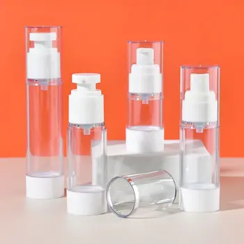 Нов преносим флакон-спрей лосион за обем 15/30/50 ml, прозрачна вакуумна козметични контейнер за многократна употреба контейнер-спрей