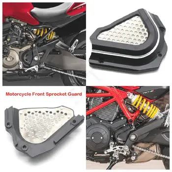 Подходящ за Ducati Monster 821 797 2014 2015 2016 2017 2018 2019 Защита на капака на веригата предната звезда на двигателя на мотоциклет
