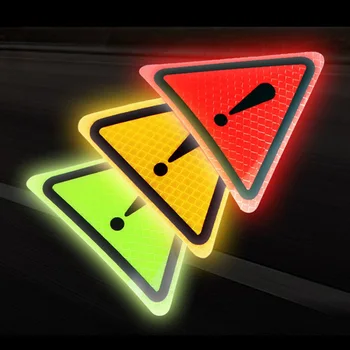 Светлоотразителни стикери моделът Декоративни стикери за мотоциклет отразяваща предупредителен триъгълник Защитна маркировка