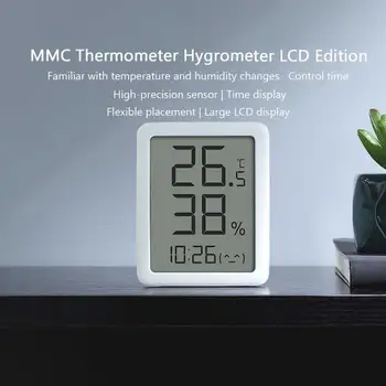 Тенис на термометър с LCD екран, влагомер, измерване на температурата в дома в спалнята