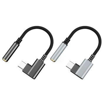 Тип C до 3,5 мм адаптер за дамски слушалки USB C до Aux-аудио кабел 10 см/3,94 инча Директен доставка