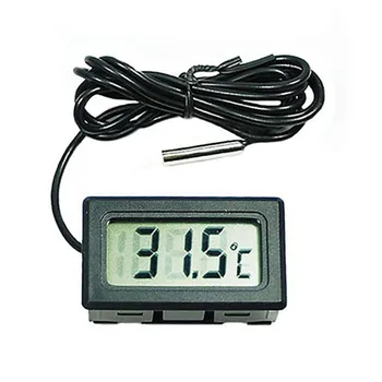 Цифров LCD дисплей термометър за измерване на температурата на водата, аквариумный резервоар, басейн, хладилник, домашен термометър