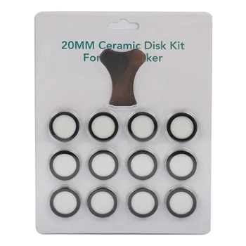 12 опаковки ултразвукова туманообразователь Керамични дискове за подробности овлажнител Конвертор Джанти с капачка инструмент