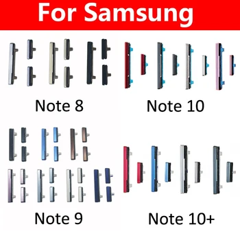 Нова оригинална страничен бутон за регулиране на силата на звука на телефона за Samsung Galaxy Note 8 9 10 Plus, външен бутон за регулиране на силата на звука + включване/изключване на захранването