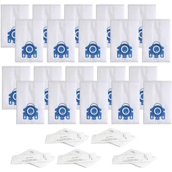 Преносимото чанта Airclean GN 3D за прахосмукачка, Miele, S2, S5, S8, Classic Серия C1, C2, C3, Торбички за прах, Филтри
